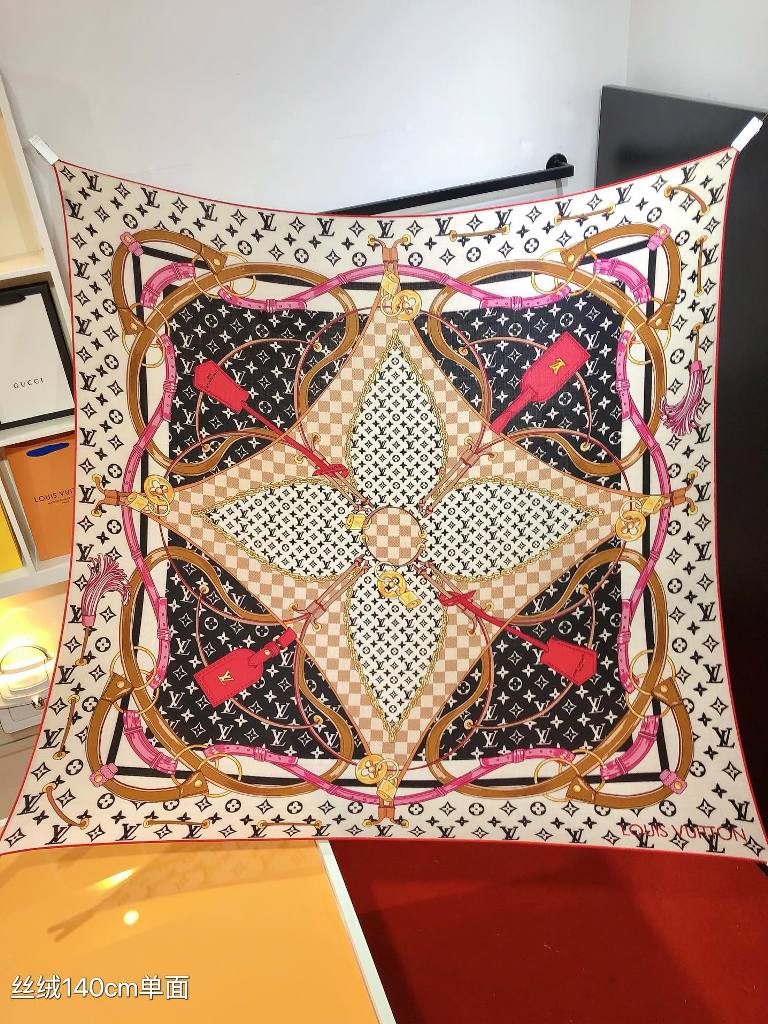 LV Cashmere&Silk Scarf-006