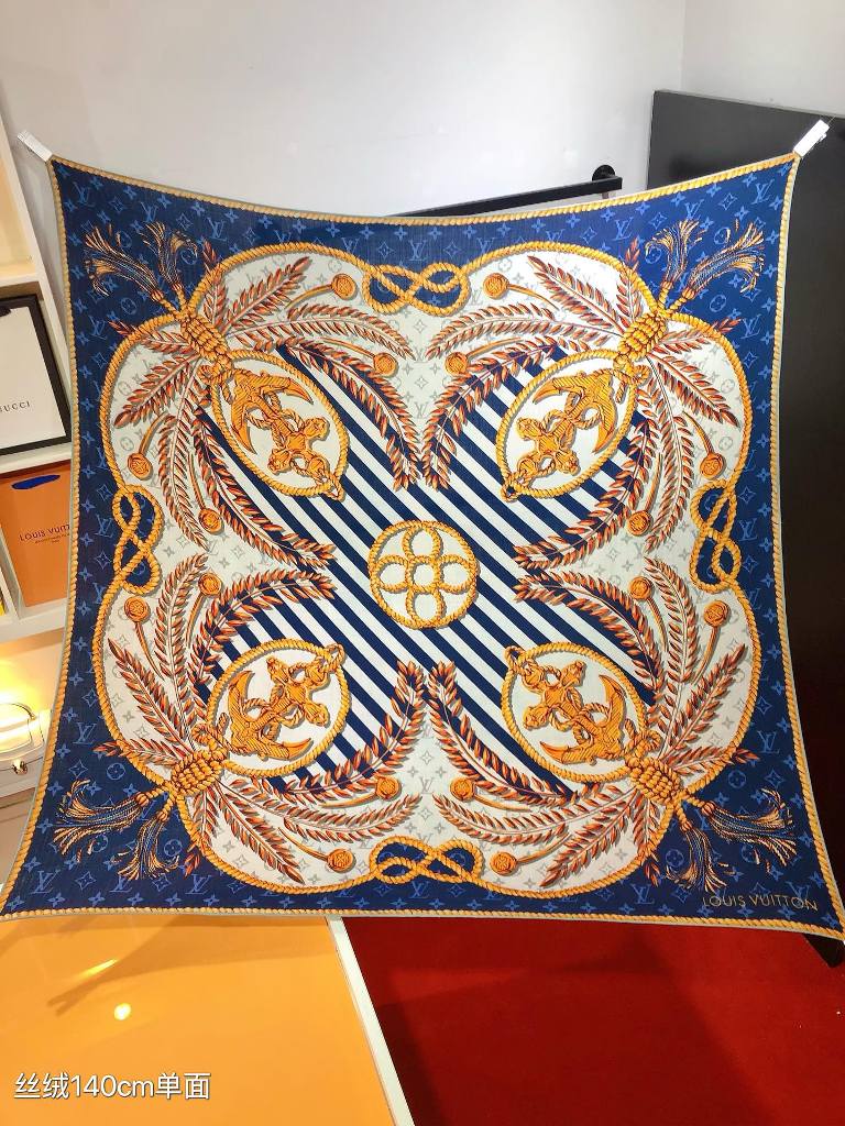 LV Cashmere&Silk Scarf-001