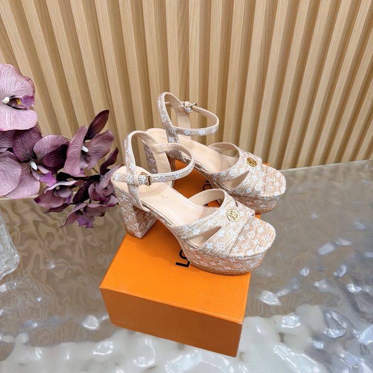 LV High Heeled Sandals(w)-004