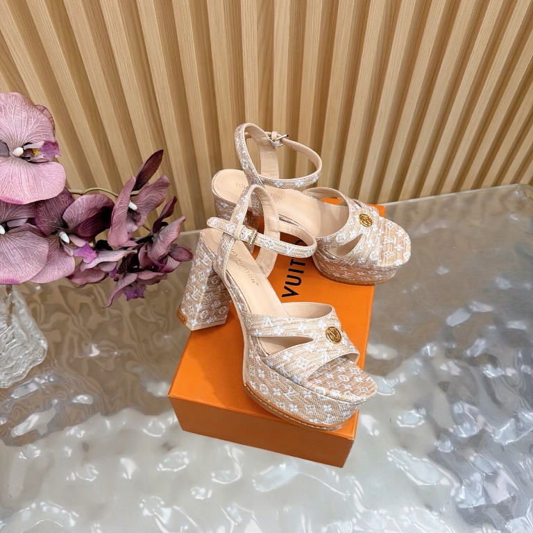 LV High Heeled Sandals(w)-004