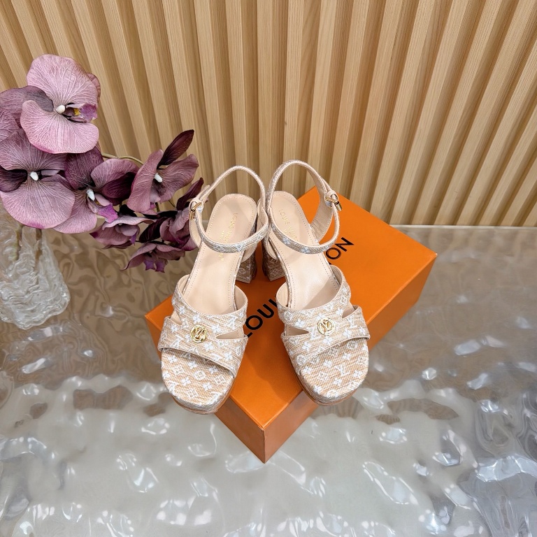 LV High Heeled Sandals(w)-004