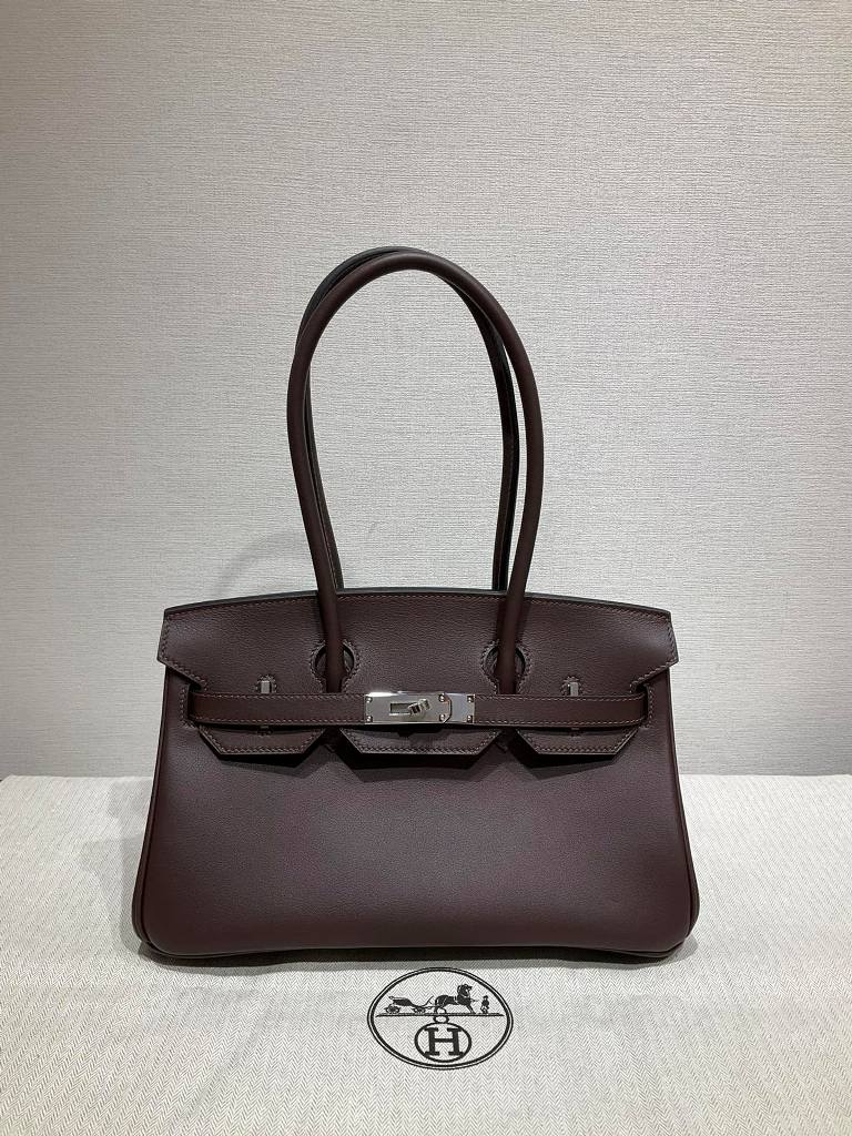 Shoulder Birkin Mini 29cm-Swift Leather(Rouge Sellier)-004