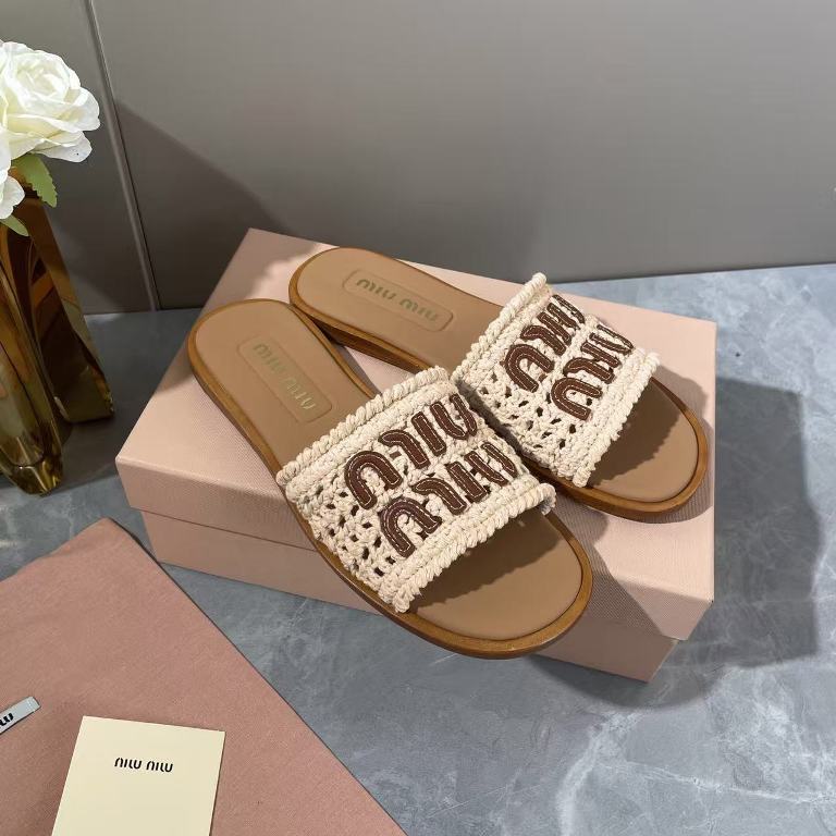 MiuMiiu Slippers(w)-012
