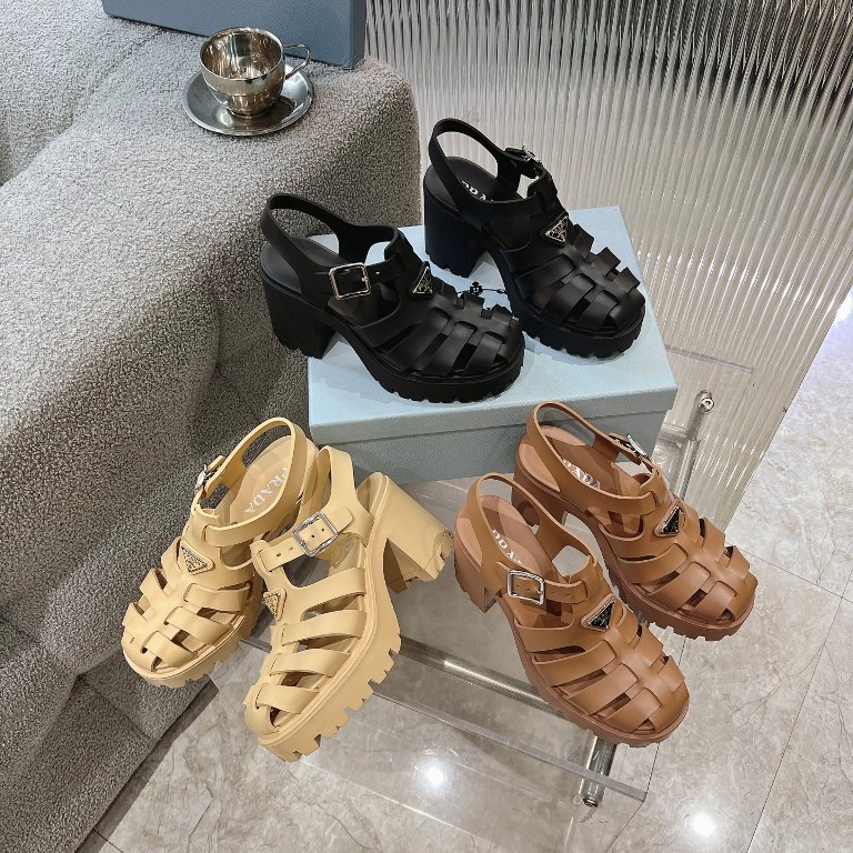 Prada High Heeled Sandals(w)-007