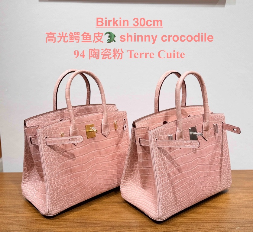 Birkin-Shiny Crocodile Leather(94 terre cuite)-005