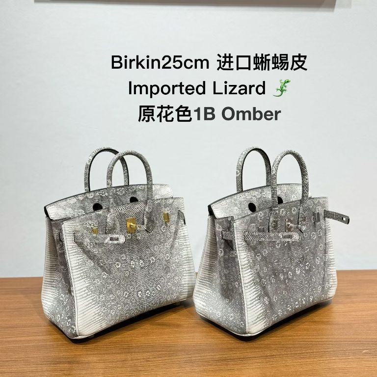 Birkin 25cm-Lizard Leather(1B Omber ）-001