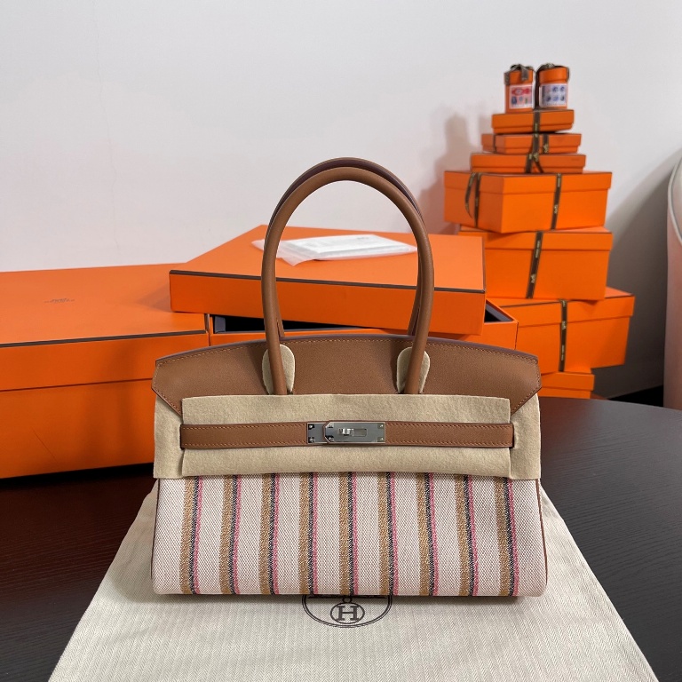 Shoulder Birkin 29cm-Swift/Canvas-003