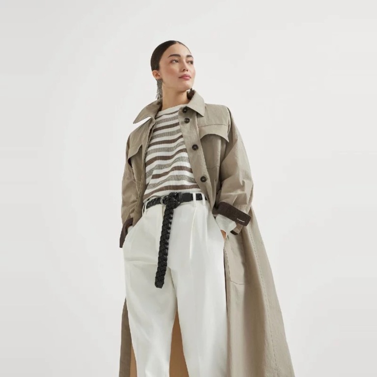 Brunello Cucinell Long Trench Coats(w)-A