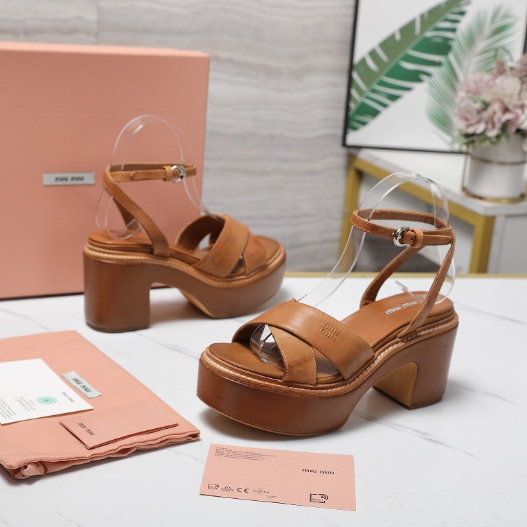 MiuMiu High Heeled Sandals(w)-003