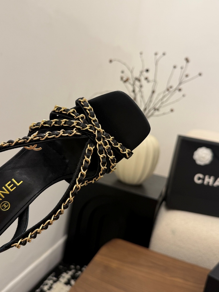 Chanel High Heeled Sandals(w)-017