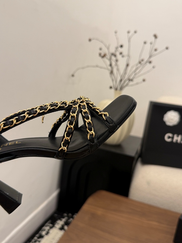 Chanel High Heeled Sandals(w)-017