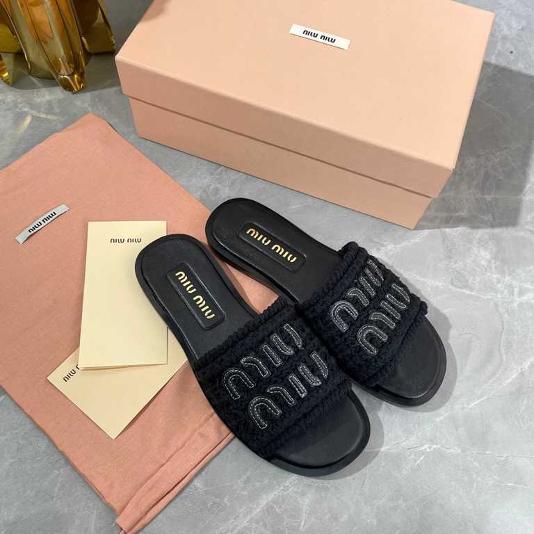 MiuMiiu Slippers(w)-011