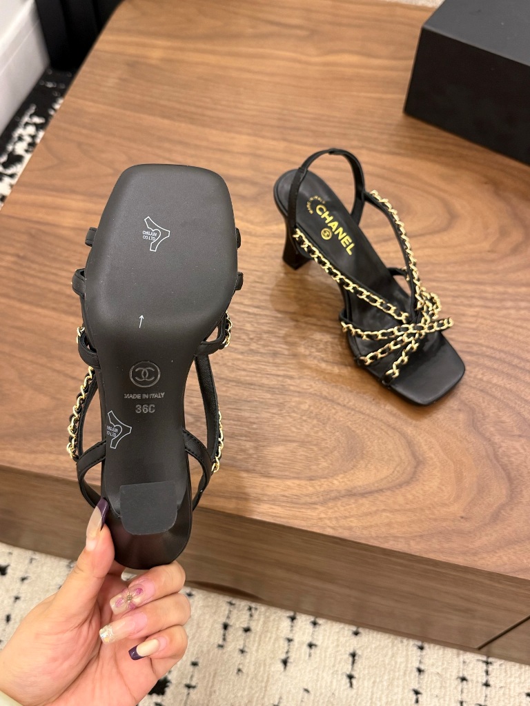 Chanel High Heeled Sandals(w)-017