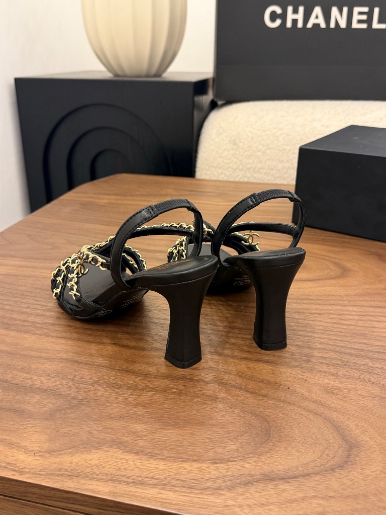 Chanel High Heeled Sandals(w)-017