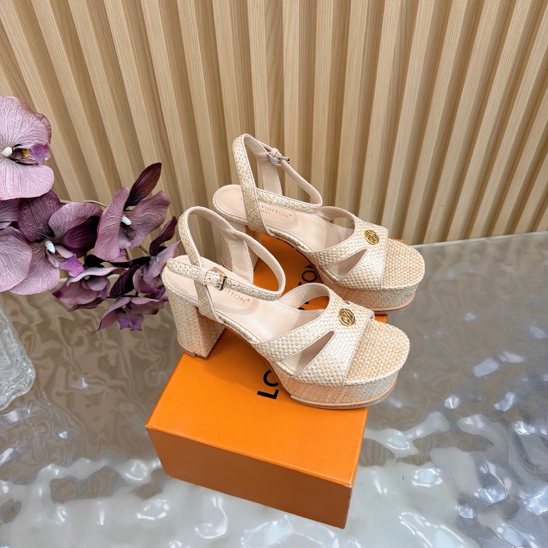 LV High Heeled Sandals(w)-002