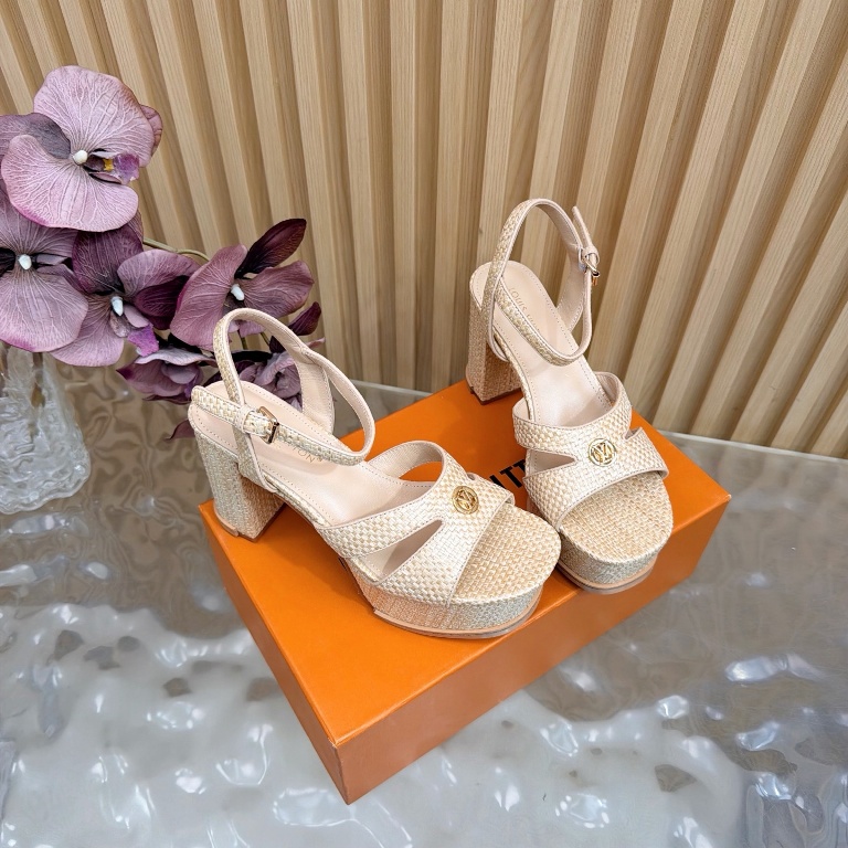 LV High Heeled Sandals(w)-002