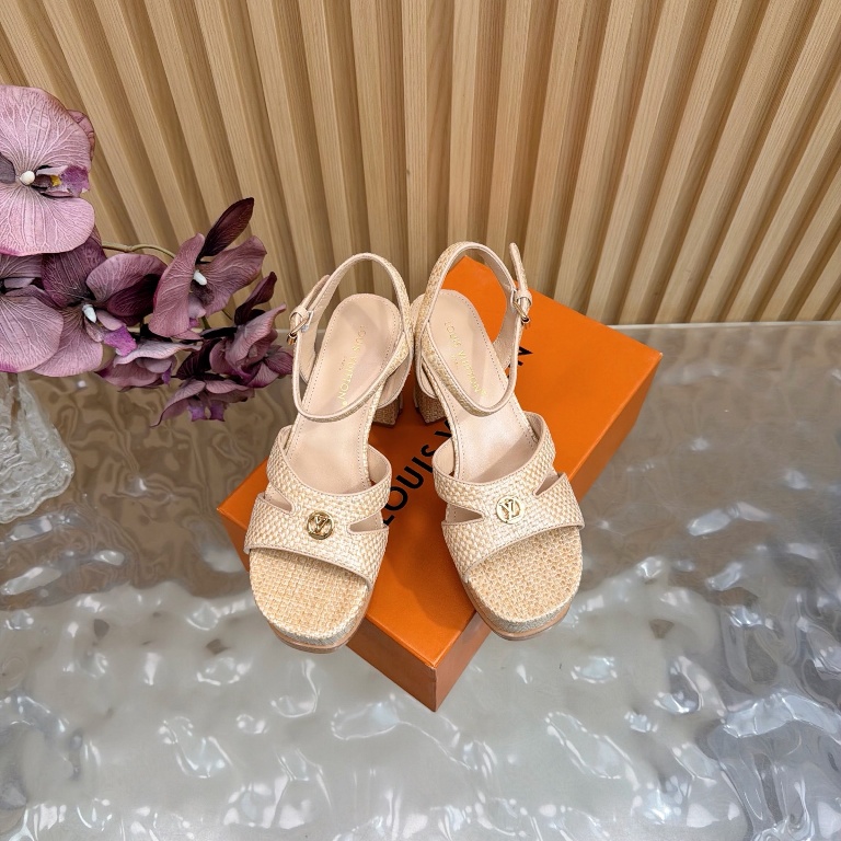 LV High Heeled Sandals(w)-002