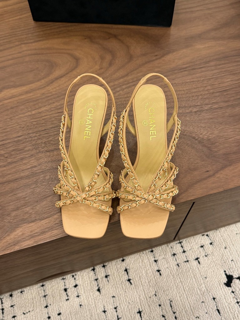 Chanel High Heeled Sandals(w)-016