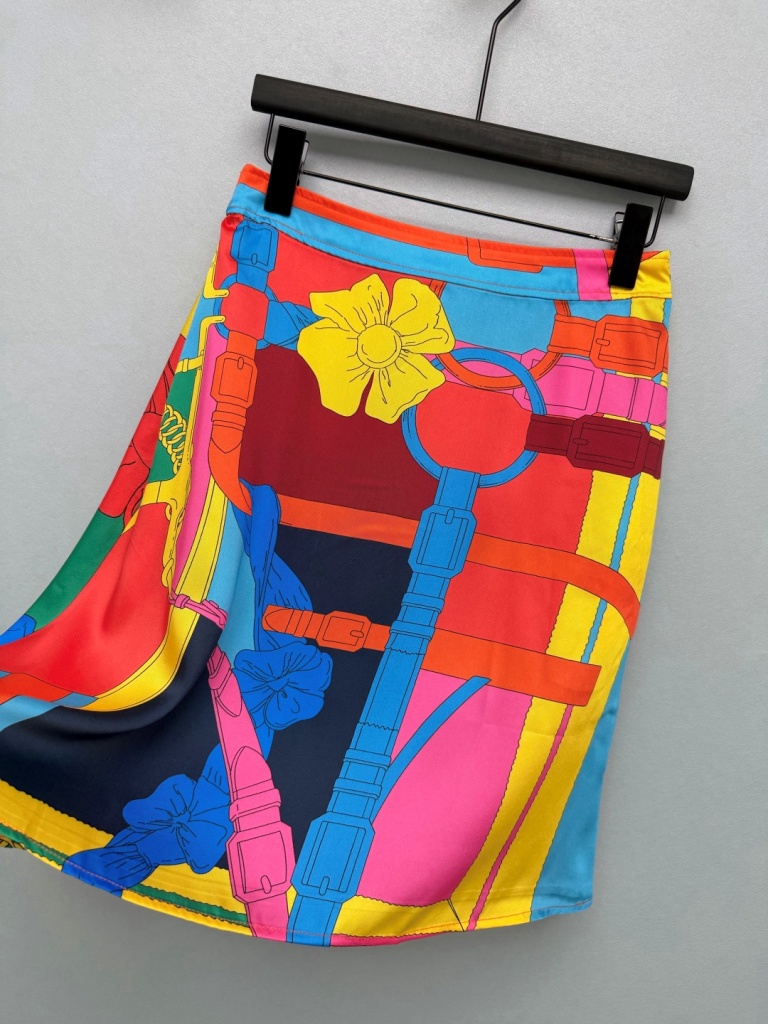 Hermes Silk Skirts-B