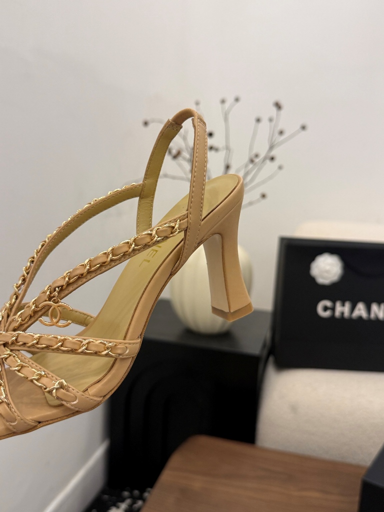 Chanel High Heeled Sandals(w)-016