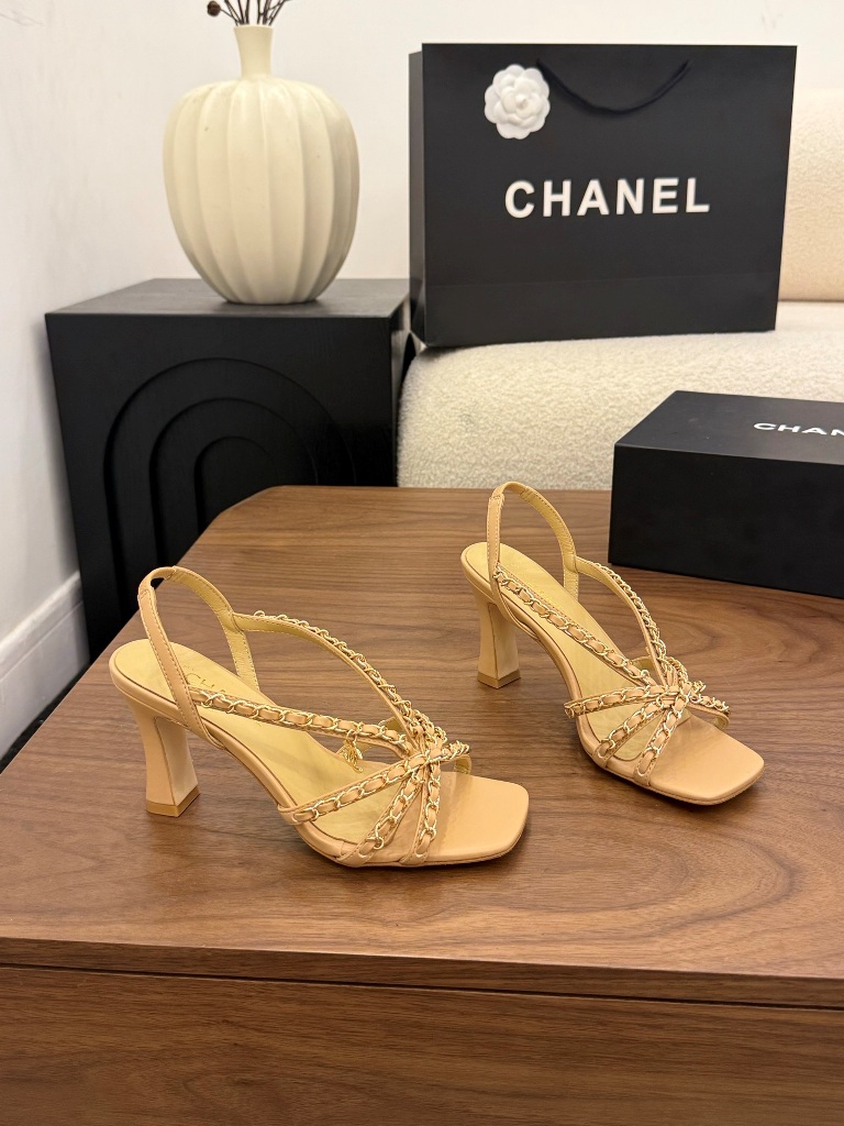 Chanel High Heeled Sandals(w)-016