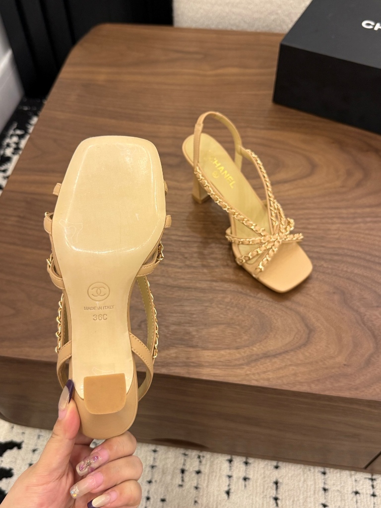 Chanel High Heeled Sandals(w)-016