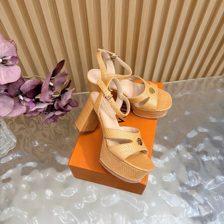 LV High Heeled Sandals(w)-001