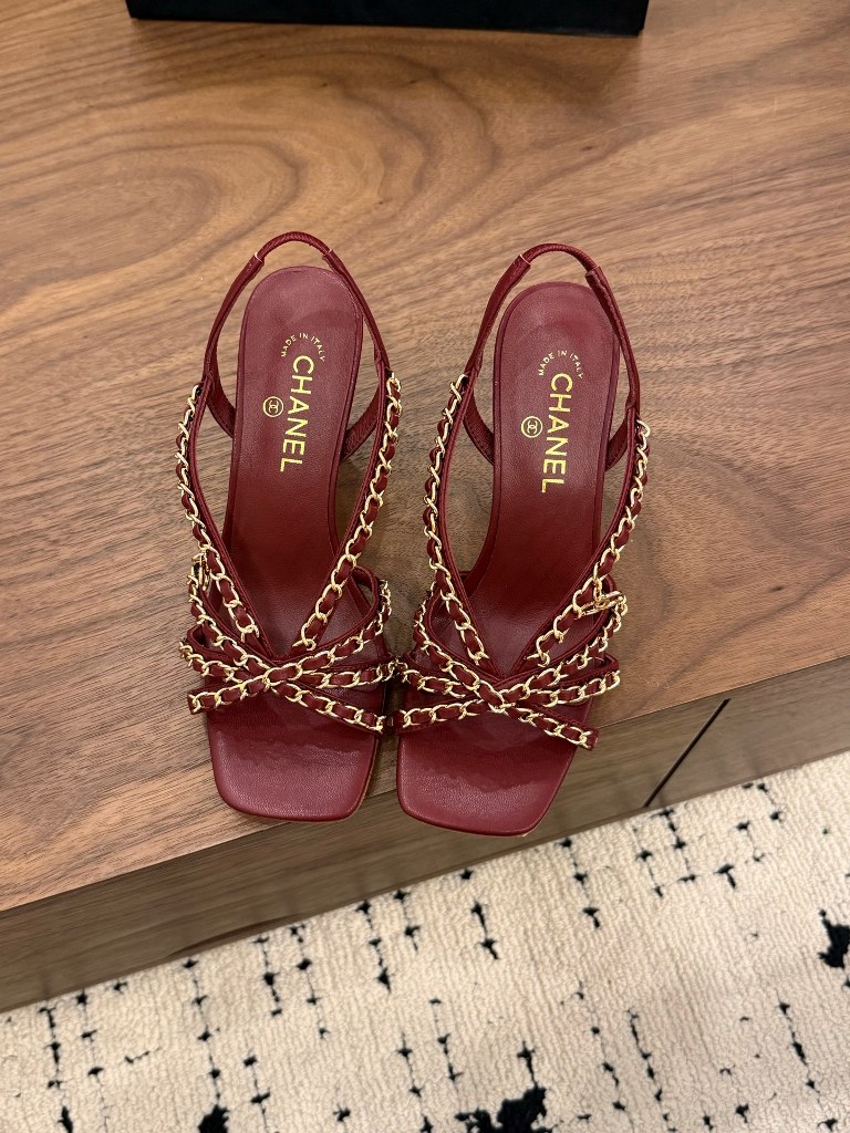 Chanel High Heeled Sandals(w)-015
