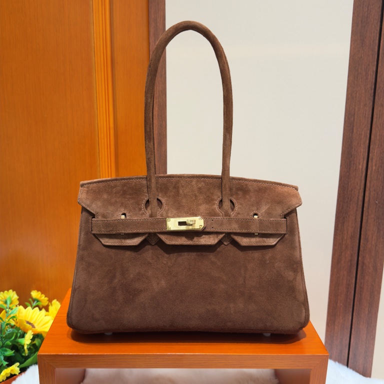 Shoulder Birkin Mini 29cm-Doblis Suede(33 Miel)-002