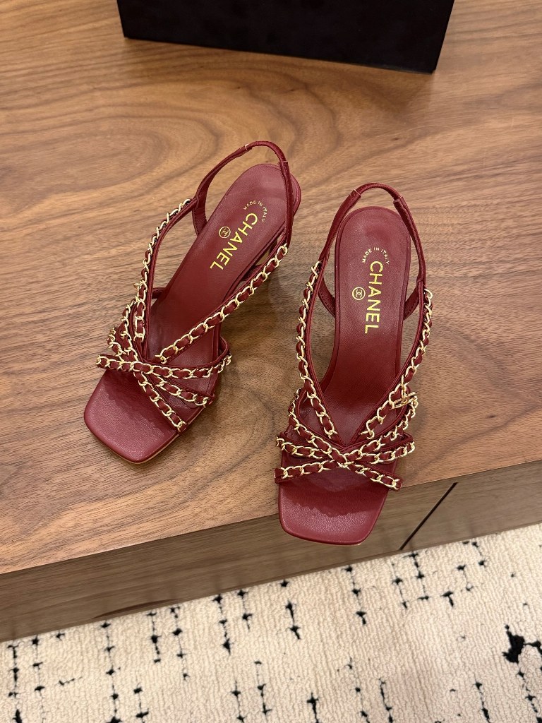 Chanel High Heeled Sandals(w)-015