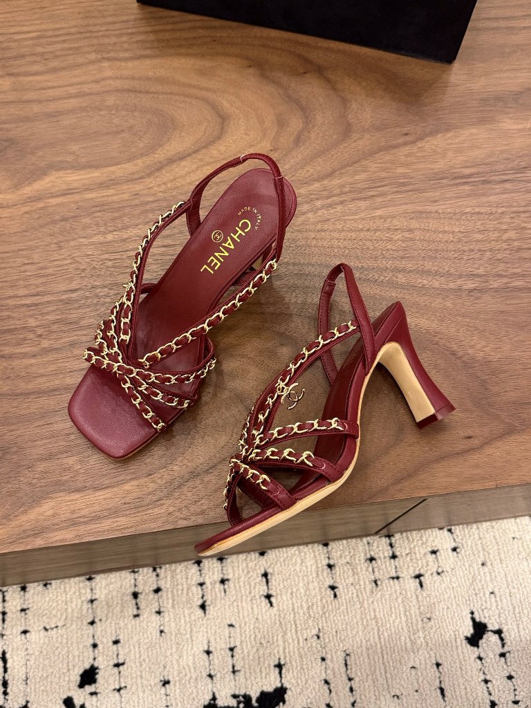 Chanel High Heeled Sandals(w)-015