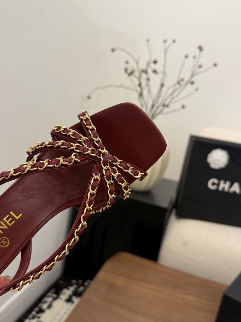 Chanel High Heeled Sandals(w)-015