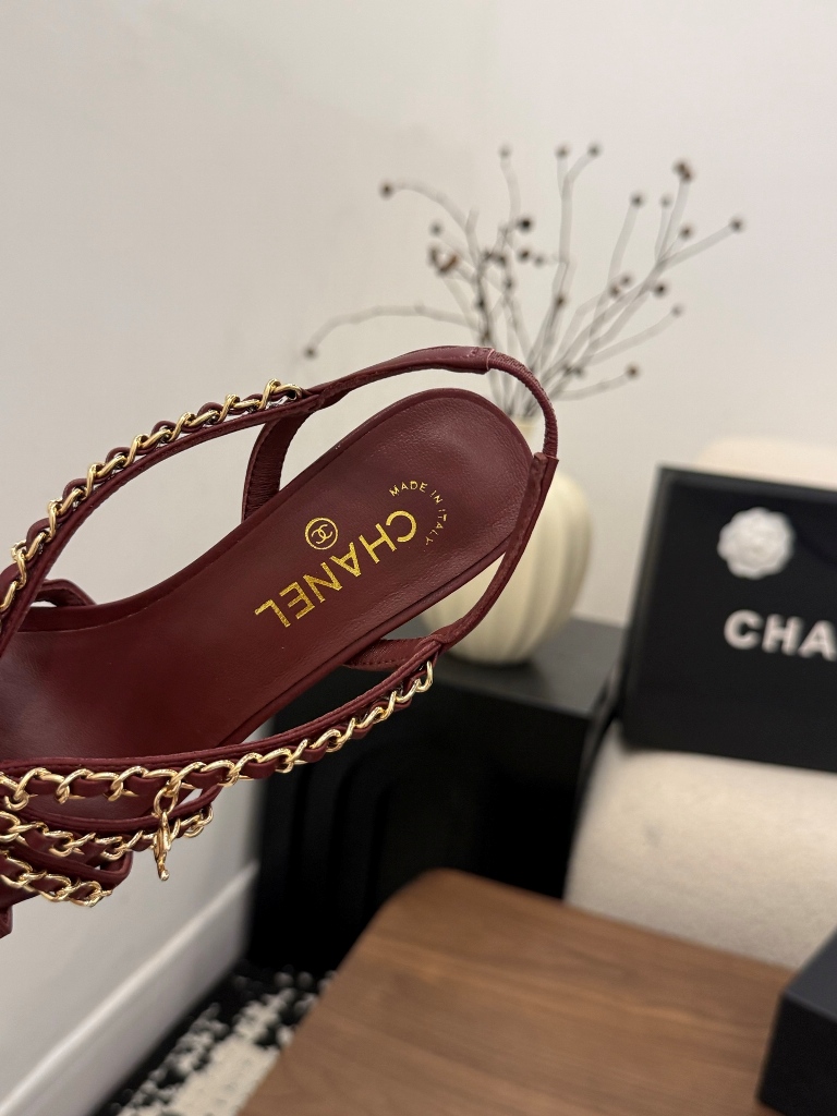 Chanel High Heeled Sandals(w)-015