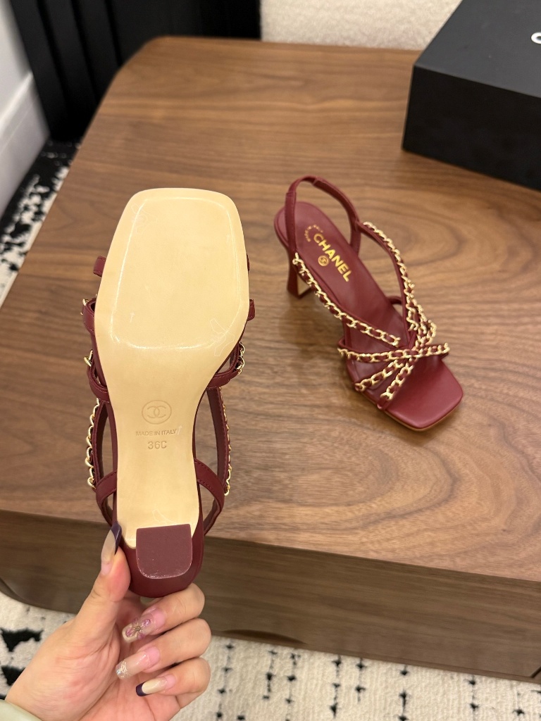 Chanel High Heeled Sandals(w)-015