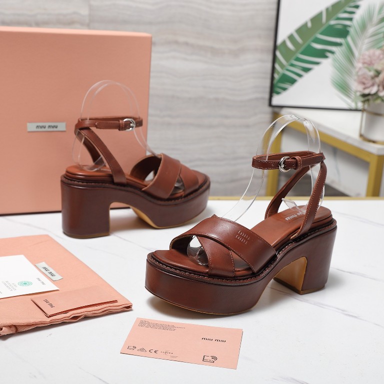 MiuMiu High Heeled Sandals(w)-001