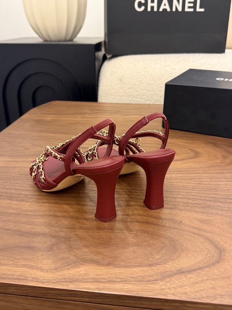 Chanel High Heeled Sandals(w)-015