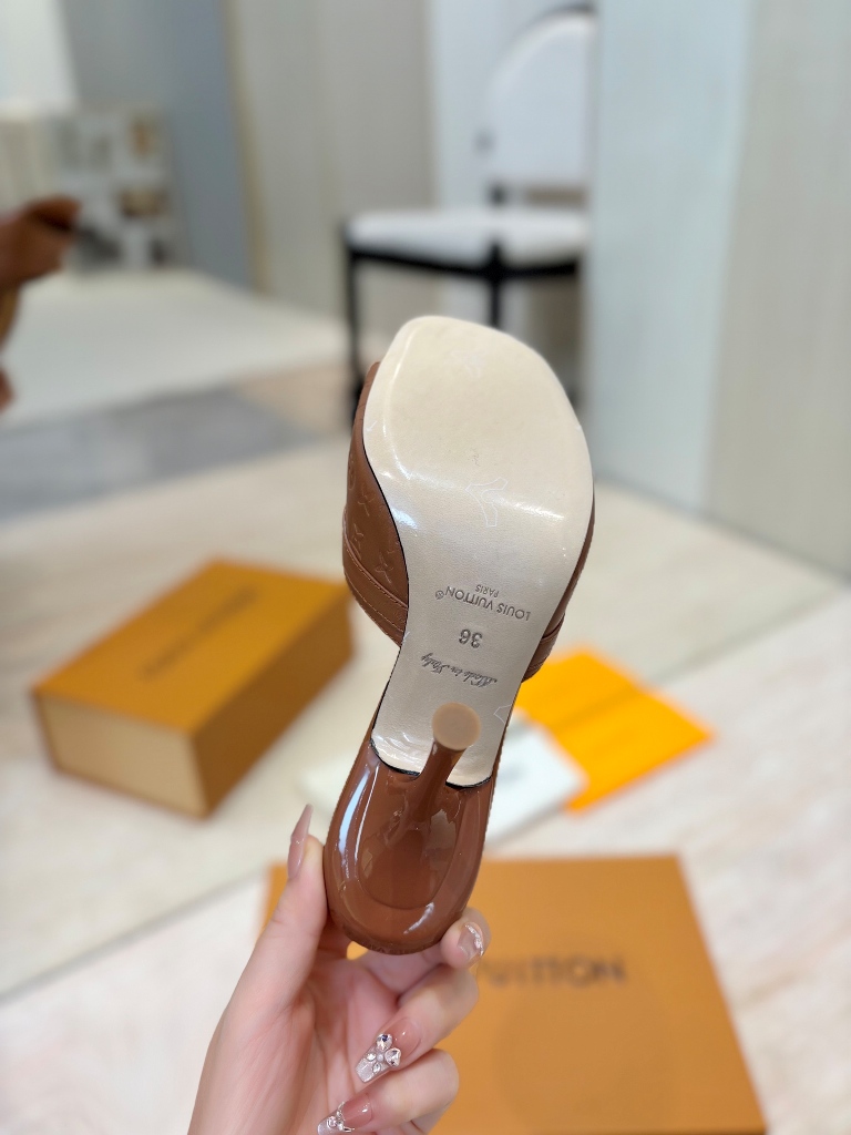 LV High Heeled Sandals(w)-016