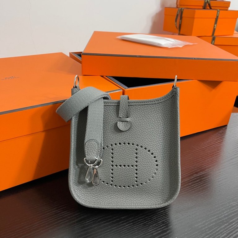 Evelyne Mini 17cm-Clemence Leather(0L Gris Meyer)-009