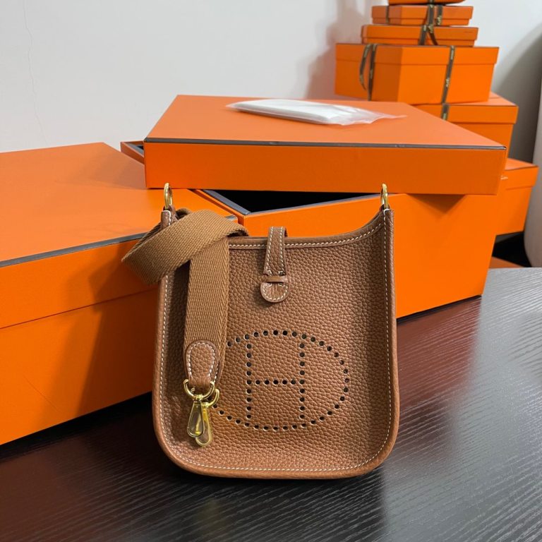 Evelyne Mini 17cm-Clemence Leather(37 Gold)-006