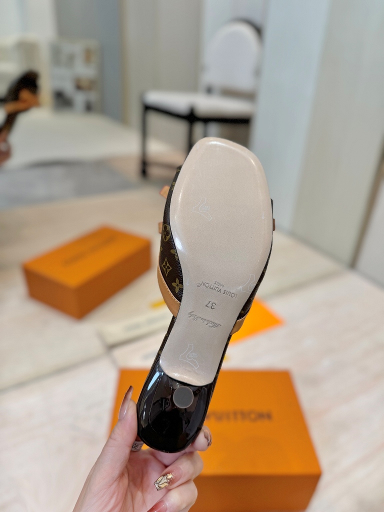 LV High Heeled Sandals(w)-007