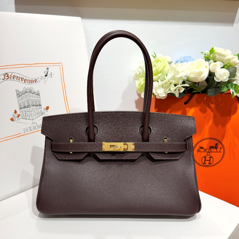 Shoulder Birkin Mini 29cm-Evecolor Leather(Rouge Sellier)-01