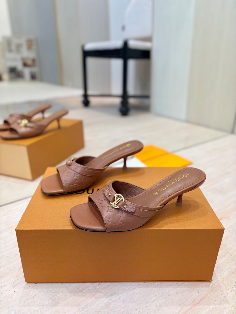 LV High Heeled Sandals(w)-012