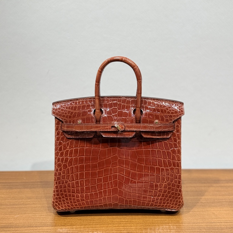 Birkin-Shinny Crocodile Leather(33 Miel)gold-008