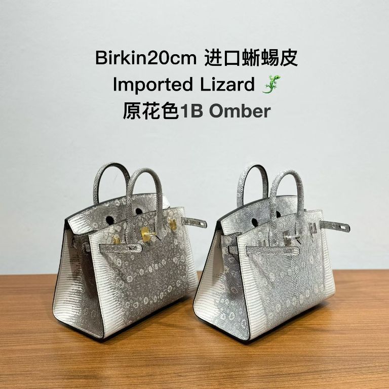 Birkin 20cm-Lizard Leather(1B Omber)-001