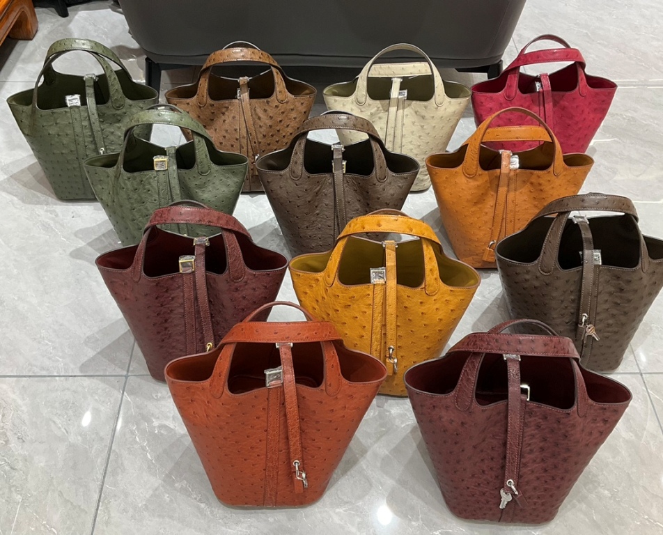 Picotin 18cm-Ostrich Skin(many color)-001