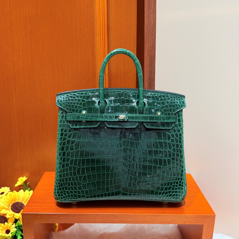 Birkin-Shinny Crocodile Leather(6Q Vert Emeraude)gold-020