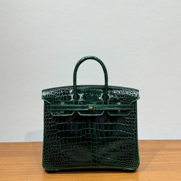 Birkin-Shinny Crocodile Leather(67 Vert Fonce)gold-012