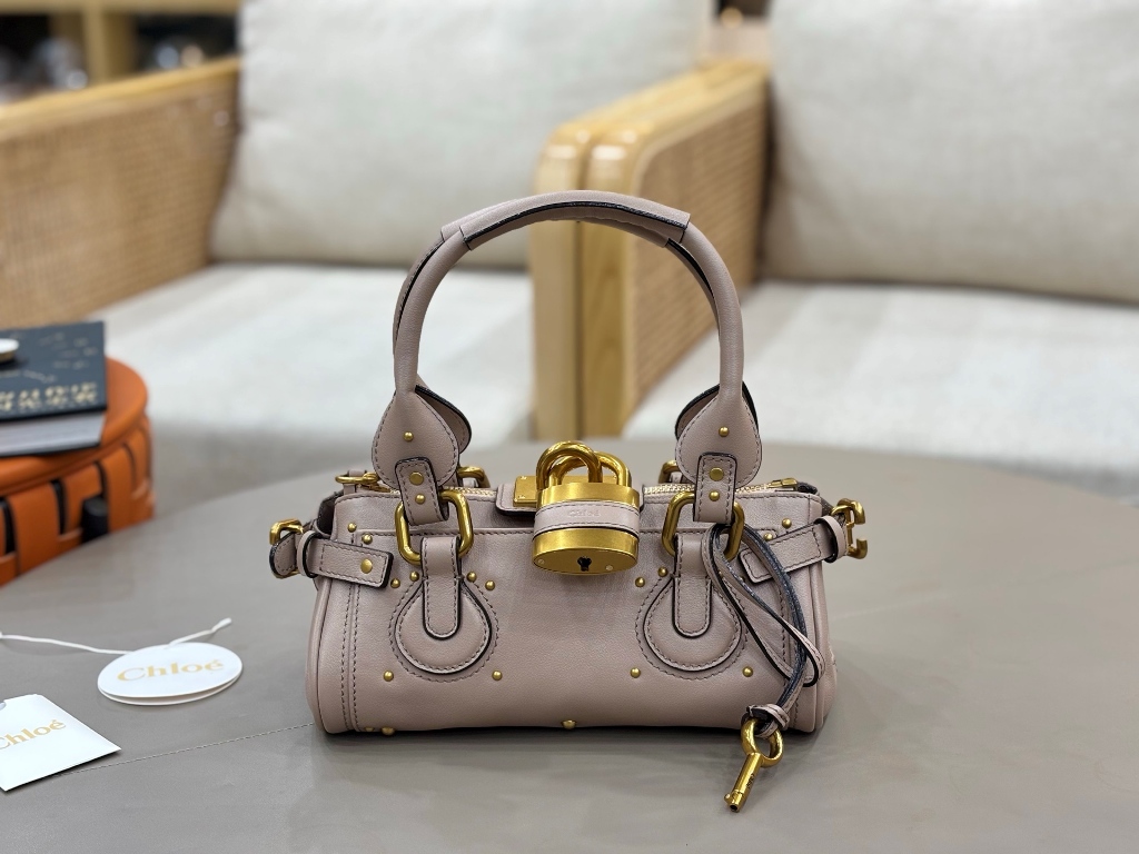 Small Paddington Leather Bag|26cm-004