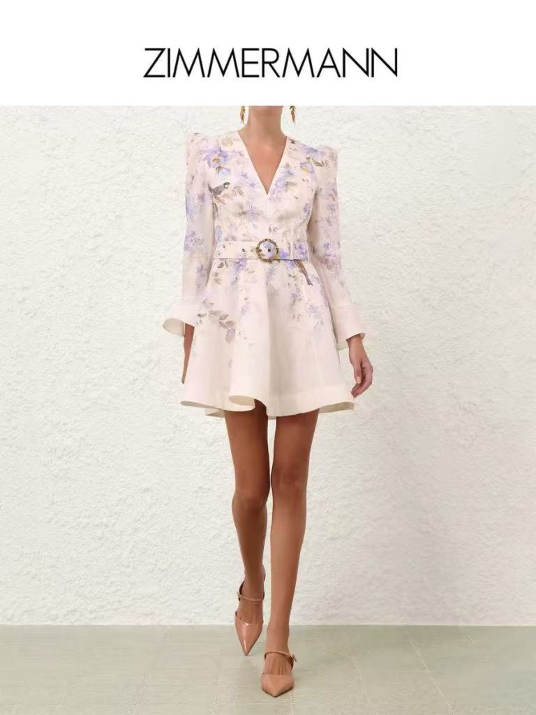 Luna Button Midi Dress-F