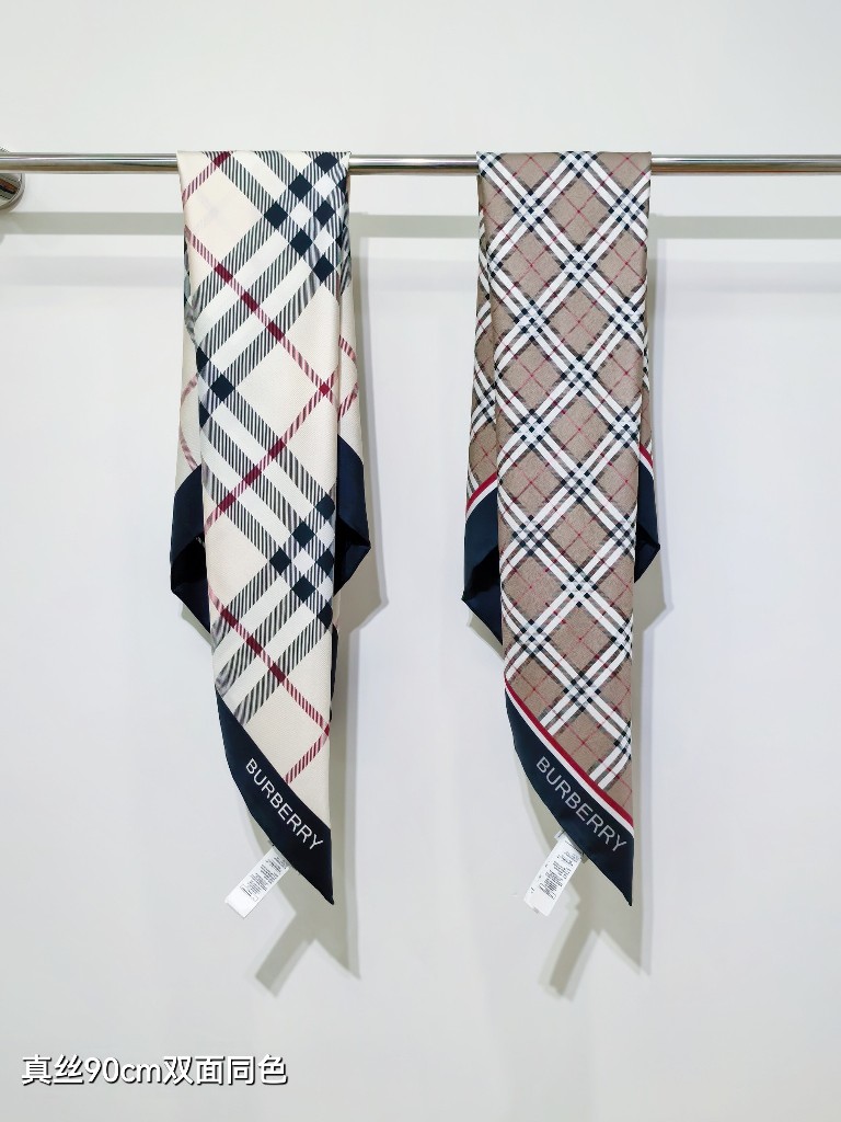 Bueberry Double-Sided Silk Scarf-020